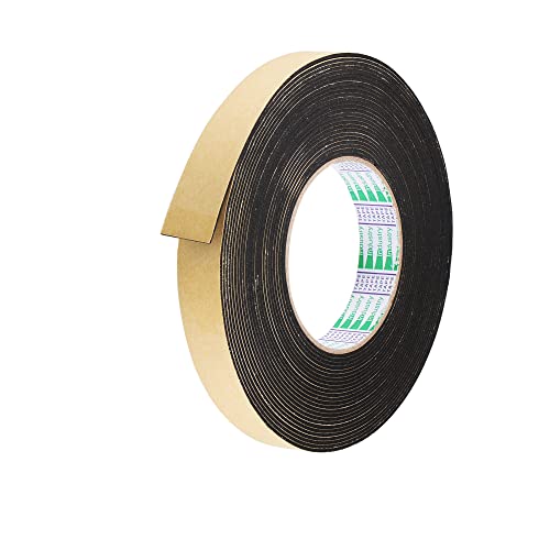 uxcell Sealing Foam Tape 20mm Wide 1.5mm Thick 10m/32.8ft Long, EVA Self Adhesive Weather Strip for Window Door Insulation - size: 20mmx1.5mmx10m
