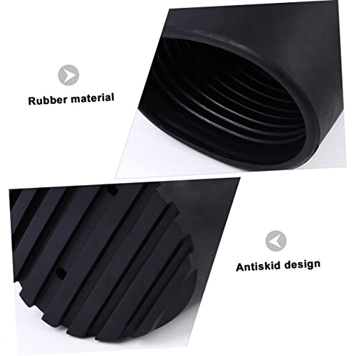 Set of 4 Ladder Foot Pads Non-Slip Mats for Ladder Legs Rubber Feet Mat for Step Ladders Easy Install Ladder Leg Covers