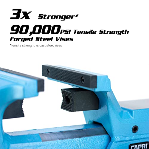 Capri Tools 10515 Ultimate Grip Forged Steel Bench Vise, 4" - size: 4"