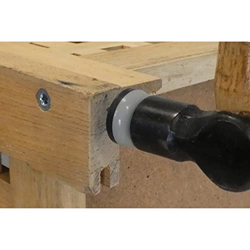 Shepherd Hardware 9469 7/8-Inch Slide Glide Nail On Furniture Sliders, 8-Pack,Black/Tan