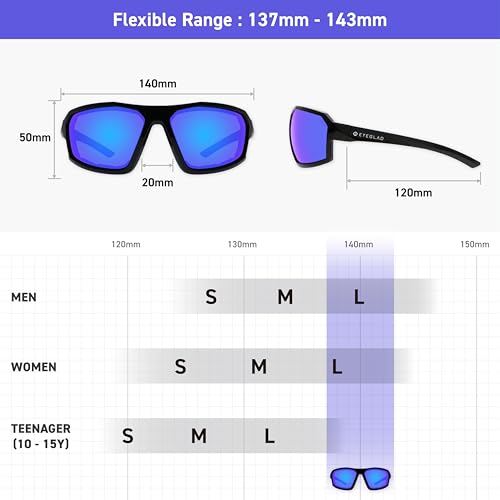REV Z87+ Powersports Motorcycle Riding Goggles HD High Contrast UV400 Sports Wrap Sunglasses Safety Glasses - color: Nebula Blue