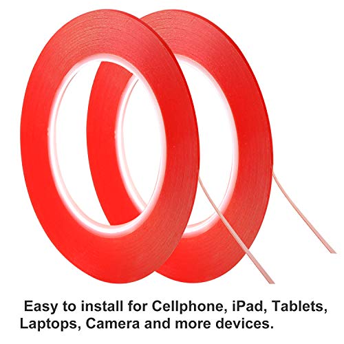 Kaisiking 2mm / 3mm x 25M LCD Touch Screen Repair Tape - Adhesive Tape for Cell Phones, iPad, Tablets, Laptops, Camera - size: 2pcs (2mm+3mm)