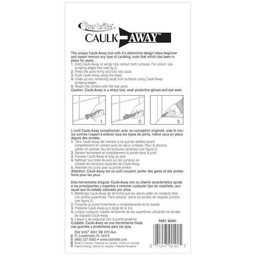 Star brite Caulk-Rite & Caulk-Away, The Right Tools for The Job - style: Caulk-Away Removal Tool