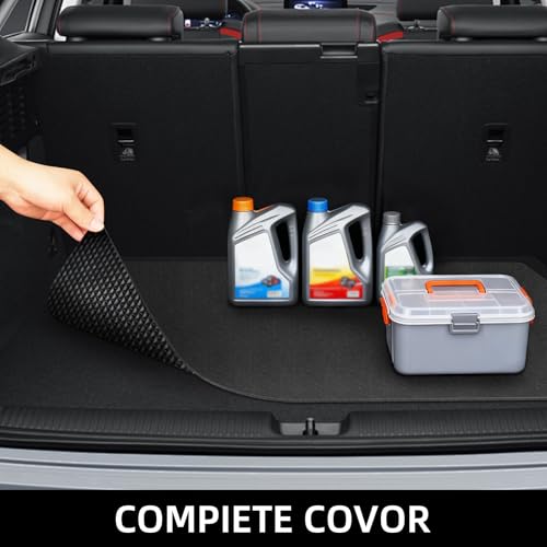 AiBOB Garage Floor Mat, 36 X 50 inches, Oil Spill Mat Under Car, Waterproof Backing Absorbent Pad Protects Floor, Durable, Reusable, Black - size: 50'' X 36''