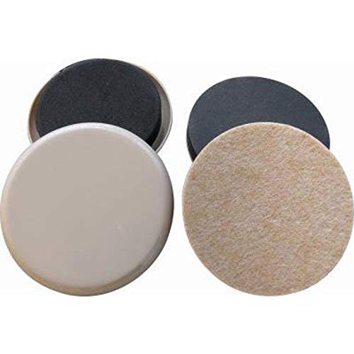Shepherd Hardware 3960 3-1/2-Inch Reusable, Round, Slide Glide Furniture Sliders, 8-Count, Plastic and Felt - style: 3.5 Inch, 8-Pack