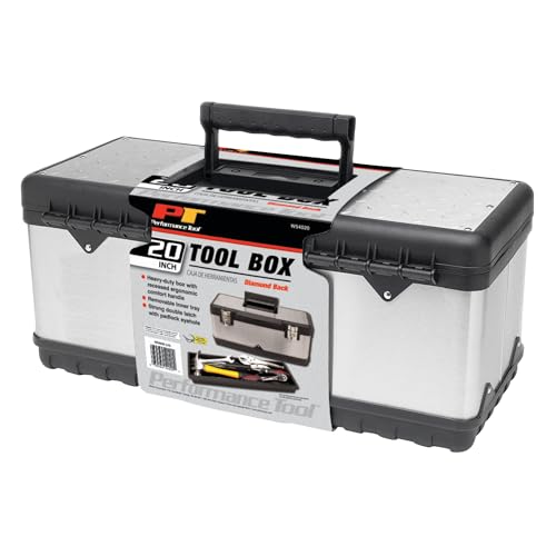 Performance Tool W54020 20-Inch Tool Box, Steel - size: 20" Steel Tool Box, style: Steel Tool Box