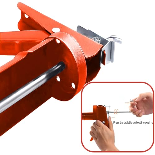 ADAK - Professional Caulking Gun, 10:1 Thrust Ratio, Caulking Gun No Drip, Hand Tool for Silicone & Sealant Application, Smooth Pressure Caulk Gun, Caulking Gun Tool (Orange) - color: Orange