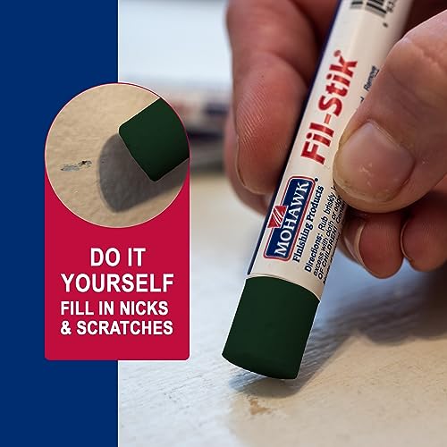 Mohawk Fil-Stik, Wax Putty Stick for Wood Repair, American Green, M231-0314, 1 Count