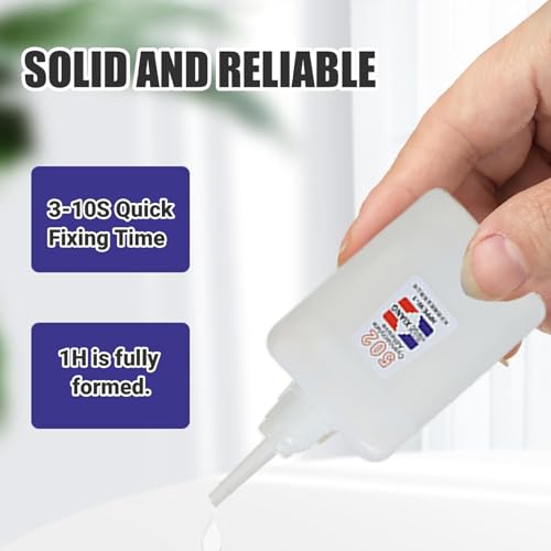 Super Glue Strong Quick-Drying Safe Corrosion-Resistant Waterproof Multi-Purpose 502 Glue for Wood, Plastic and Metal Strongest for Metal to Plastic Wood Medical Grade Super Cuts