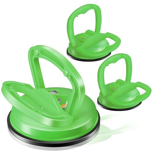 Car Dent Puller 3 Pack Dent Puller Powerful Car Dent Removal Kit Suction Cup Dent Puller for Car Dent Repair Dent Remover Tool for Car Body,Tiles Lifting,Objects Moving,Screen (Green) - color: Green
