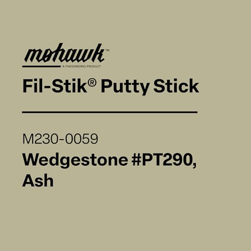 Mohawk Fil-Stik, Wax Putty Stick for Wood Repair, Wedgestone #Pt290, Ash, M230-0059, 1 Count - color: Wedgestone
