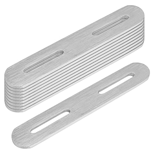10 Pcs Flat Straight Brace for 6", Stainless Steel Adjustable Slotted Flat Mending Plate, 3/32" Thick
