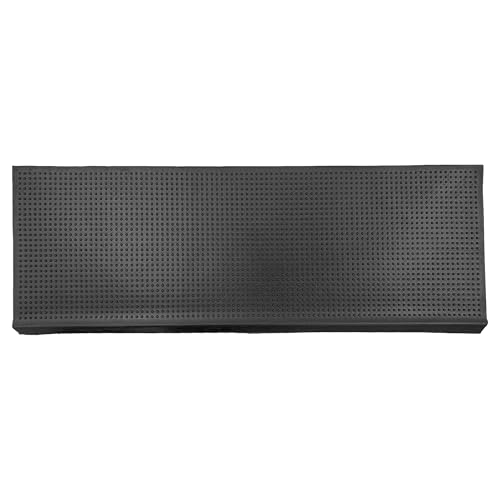 Ottomanson Bullnose Stair Treads Outdoor – Dots Heavy-Duty Non-Slip Stair Mats – Best Grip on Concrete, Brick & Textured Step – Fastening Required for Wooden & RV Steps, Pack of 5 - color: Black Grip Dots - Bullnose
