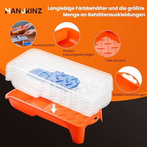 Foam Paint Roller, 18 Pcs 2 Inch Small Paint Roller Kit with 10 Pack High-Density Foam Paint Roller, Paint Tray and Liner, Mini Paint Roller for Painting Wall, Door, Cabinet, Furniture - size: 2 Inch Kit, 18 Pack