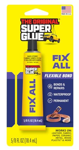 Fix-All Adhesive – Multi-Purpose Solvent Glue & Sealer, 1 oz Tube – Bonds and Repairs Wood, Fabric, Brick, Canvas, and Concrete