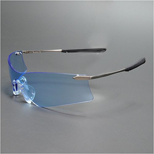 MCR Safety Glasses T4113AF Rubicon T4 Light Blue Lens with UV Protection and Anti-Fog Coating, 1 Pair - size: 1 Count (Pack of 1)