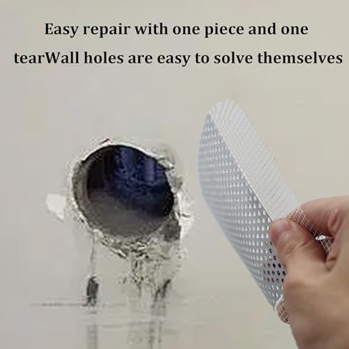 6PCS 6” Drywall Repair Kit, Aluminum Wall Patch with Galvanized Plate, Self Adhesive Fiberglass Dry Wall Hole Patches for Drywall Ceiling Sheetrock - size: 6”
