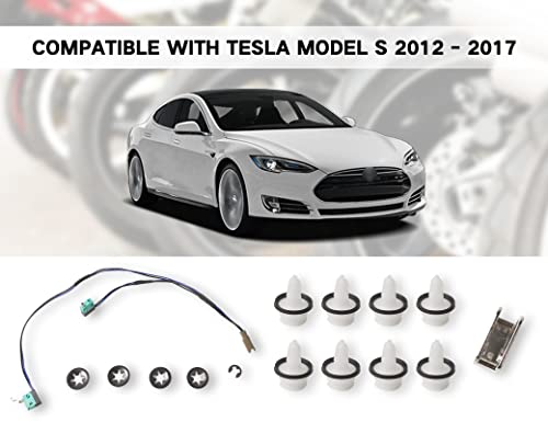 Door Handle Repair Kit Stainless Upgrade Microswitch Wiring Harness Compatible with Tesla Model S 2012-2020 Replace 1042845-00-A 1042845-00-B 1016009-00-C
