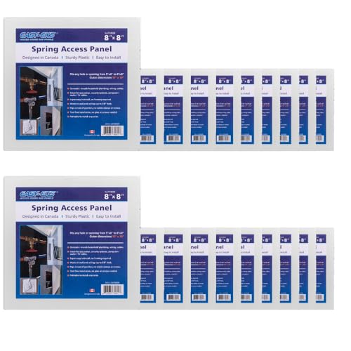 EASY-EXS Access Panels Spring-Fit 8"x8" (External 10"x10") Square (2) - size: 8"x8" - 20 pcs