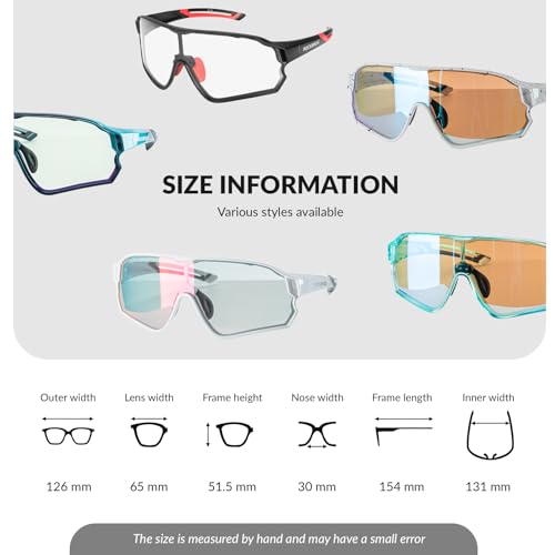 ROCKBROS Photochromic Sports Kids Sunglasses For Boys Girls Children Youth MTB Biking Sunglasses for Kids Ages 8 to 14 - color: Black Sand