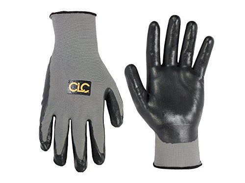 CLC Custom Leathercraft 2033L Nitrile Gripper Gloves, Large - size: Large