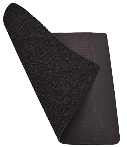 Stair Treads Collection Indoor Skid Slip Resistant Carpet Stair Tread Mat (Black, Matching Mat 24 in x 30 in) - color: Black, size: 24"x30" Landing Mat