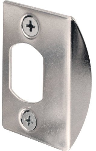 Prime-Line E 2234 Latch Strike Plate, Chrome Finish (2 Pack) - color: Chrome
