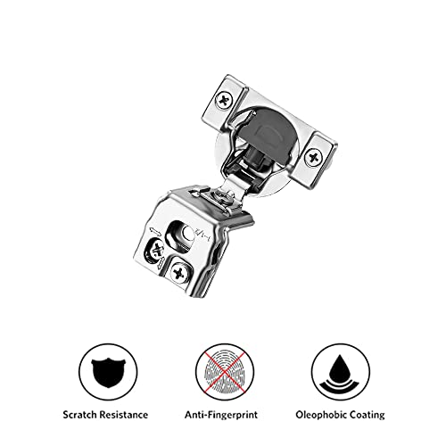 Ravinte 2 Pack 1 Pair 1-1/2 inch Overlay Soft Close Kitchen Cabinet Hinges Stainless Steel Adjustable Kitchen Hinges Satin Nickel Cabinet Hardware - size: 1-1/2 inch Overlay