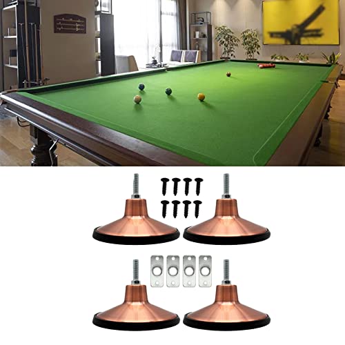 4X Large Pool Table Leg Levelers Leveling Table Height Raisers Feet Heavy Duty Without Damaging Flooring Replacement for Game Table