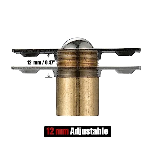 JQK Closet Ball Catch Door Hardware, Stainless Steel Catch Adjustable with Strike Plate, Antique Bronze 2 Pack, HBC100-QG-P2 - color: Antique Bronze, size: 2 Pack