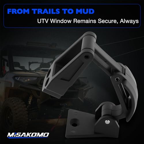 2206609 Clear Window Latch Hardware, Compatible with Polaris Pro XD (Full-Size Gas/Diesel, Crew Gas/Diesel) 2023-2026, Fit# Ranger Doors 2882188, 2882901, 2883229