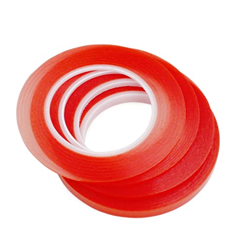 4pcs 2mm 3mm 5mm 10mm Clear Double Side Adhesive Tape for Mobile Phone LCD Screen Repair - size: 4pcs (2mm+3mm+5mm+10mm)