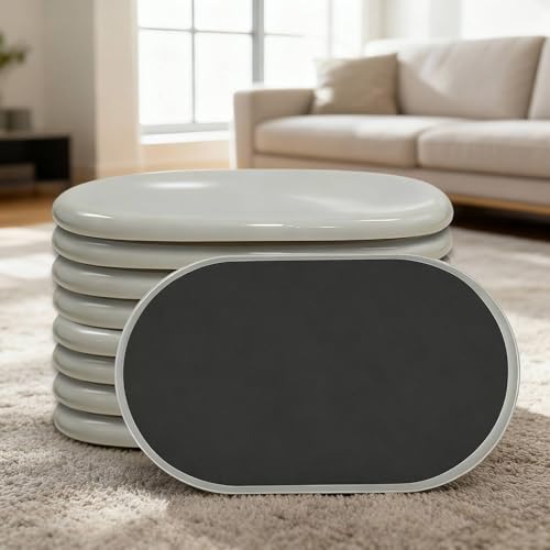 Extra Large Furniture Sliders for Carpet, 9.5 Inch Heavy Duty Reusable Moving Pads for Carpet and Hardwood Floors, Glides to Protect Surfaces and Easy Relocation - size: For Carpet - 8 Pcs