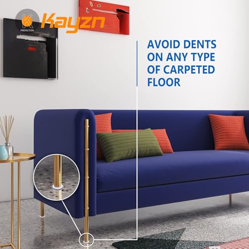 1-1/4" Furniture Sliders for Carpet & Hardwood Floors, Kayzn 24 PCS Self Stick Furniture Sliders, Furniture Moving Pads Chair Glides for Carpet - Protect Carpet & Move Furniture Easily. - size: 1-1/4 inch