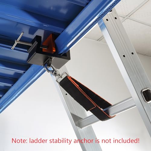 SLIIMU Ladder Stability Anchor Safety Strap (2ft & 3ft), Suitable for Most Ladder Stability Anchor on The Market