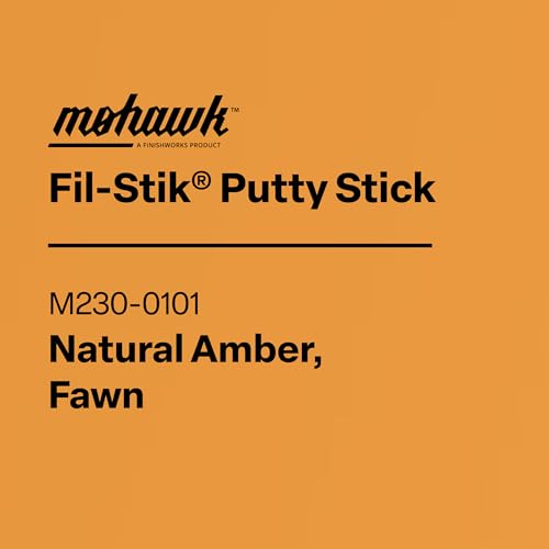 Mohawk Fil-Stik, Wax Putty Stick for Wood Repair, Natural Amber, Fawn, M230-0101, 1 Count - color: Natural Amber, Fawn