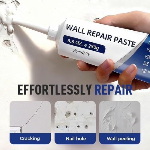 Drywall Repair Kit, 2026 Upgrade Wall Mending Agent, Quick Easy Wall Repair Paste Wall Spackle with Scraper for Effortless Hole Filling and Surface Mending (1 PCS) - color: 1 PCS
