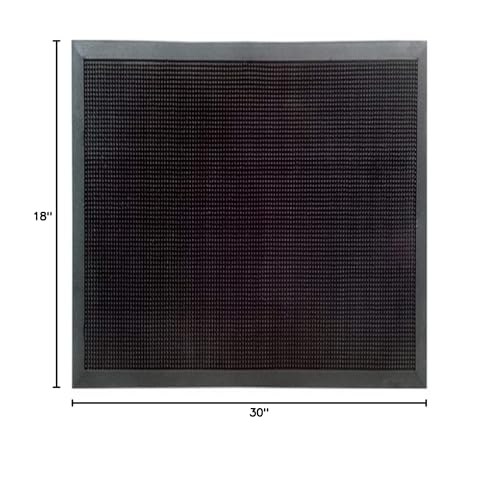 Imports Decor Rubber Mat, Rubber Studs, 18-Inch by 30-Inch