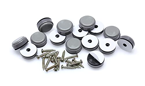 GorillaGlides 1 Inch Chair Sliders/Furniture Floor Protectors (16 Furniture Glides) Self-Adhesive Screw On Chair Glides for Sliding on Low-Pile Carpet & Hard Surface Floors, Round - size: 1 Inch - 16 Pack
