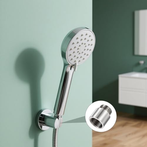 Shower Head Extension Arm, 304 Stainless Steel G1/2 Male to Female Thread 30mm/1.18" Length Extender Pipe Fitting Nipple for Showers, Faucets, and Plumbing with PTFE Thread Seal Tape 3 Pack - size: 30mm/1.18"