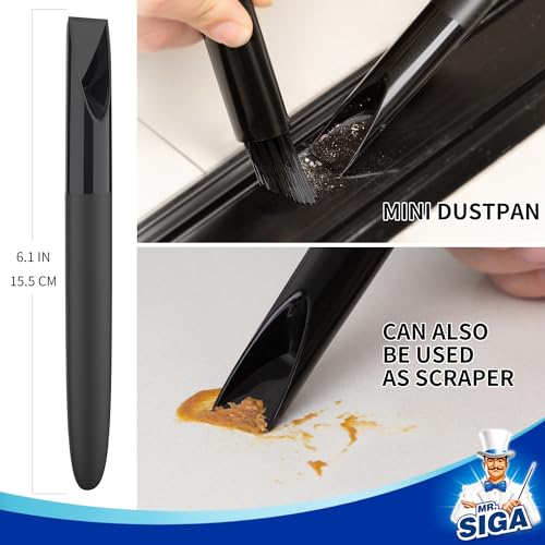 MR.SIGA Grout Cleaner Brush Set - Detail Cleaning Brush Set for Tile, Sink, Drain, Grout and Edge, Crevice Cleaning
