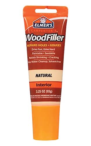 Elmer's E868 Carpenter's Wood Filler, 3.25-Ounce Tube, Natural - size: 3.25 oz, style: Natural
