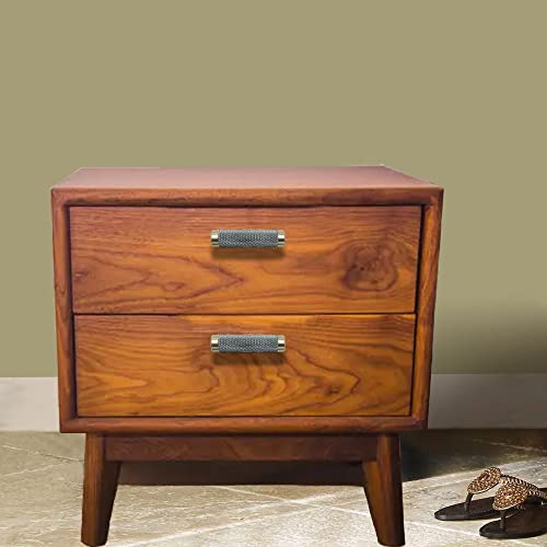 10 Pack 2 Inch Cabinet T Knob Aluminum Knob for Drawer Pulls Gold and Grey Oxidation Finish with Diamond Pattern - color: TGold Grey, size: 2 Inch