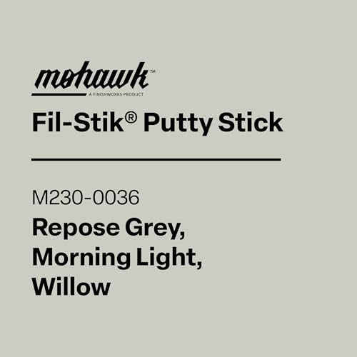 Mohawk Fil-Stik, Wax Putty Stick for Wood Repair, Repose Grey, Morning Light, Willow, M230-0036, 1 Count - color: Repose Grey