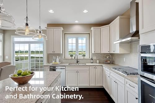 DecoBasics (6 PCS) Full Overlay Soft Close Cabinet Hinges for Kitchen Cabinets - 105° Face Frame Concealed Cabinet Door Hinge -3 Way Adjustability -Clip on Plate & Matching Screw 4 Easy Installation