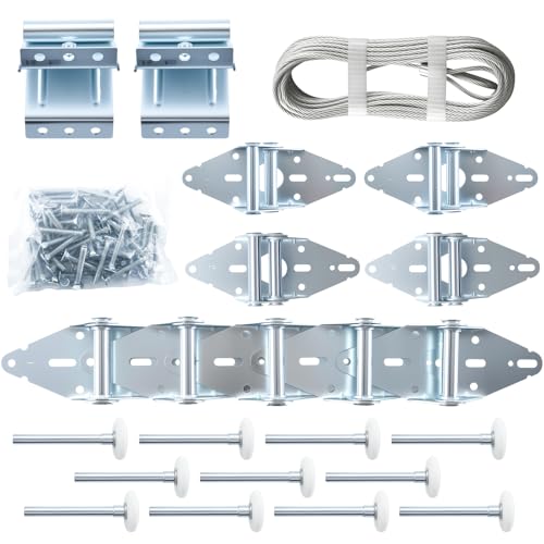 HOME MASTER HARDWARE Garage Door Hinge & Roller Tune Up Kit Garage Door Hardware Kit for 16 x 7 or 18 x 7 Door