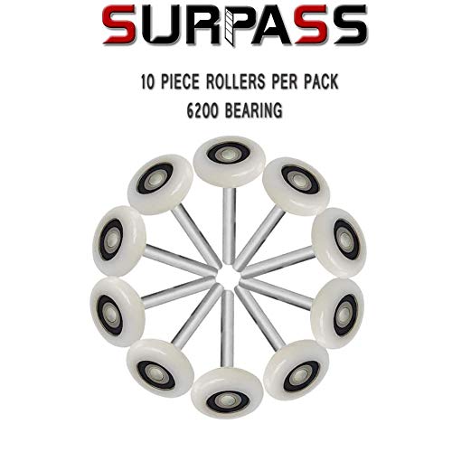 Surpass Garage Door Hardware Kit Roller/Hinge/Top Bracket/Wire Rope (for 16'x7' and 18'x7' Height Double Garage Doors)