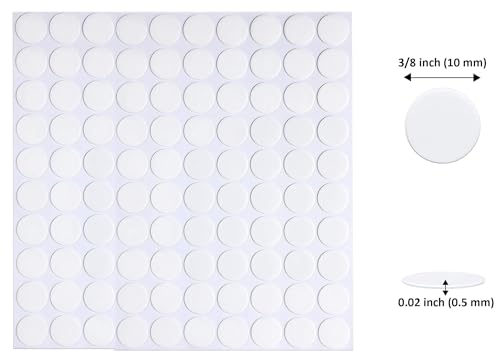Adhesive Stick dots Two-Sided Sided Mounting Putty Stick Tack for Wall Hanging Crafts Balloons Festival Party Decorations,Clean Removable(0.39"*0.39"-100) - size: 0.39"*0.39"