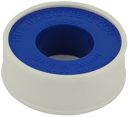 Teflon Thread Seal Tape PTFE Thread Seal Tape 1/2" Inch x 260" Inch White