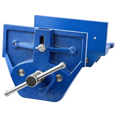 VEVOR Woodworking Vise, 7 Inch Jaw Width, Quick Release Wood Bench Vise, 8 Inch Max Jaw Opening, Heavy-duty Cast Iron Construction, Workbench Vice with Adjustable Front Stop, for Woodworking Drilling - size: 7inch